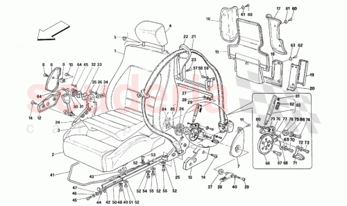Part Diagram for Ferrari 64490200