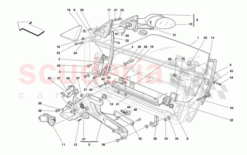 Part Diagram for Ferrari 65100400