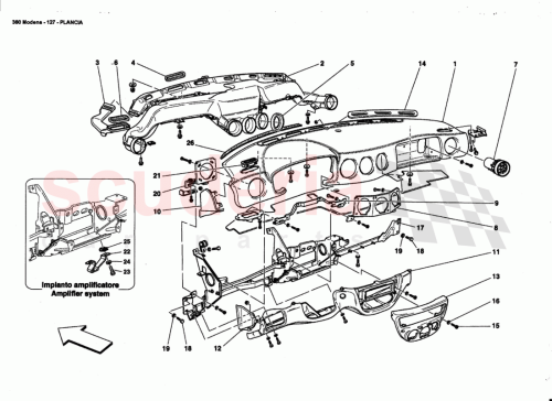 Part Diagram for Ferrari 65130400