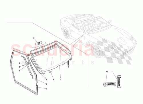 Part Diagram for Ferrari 69488600