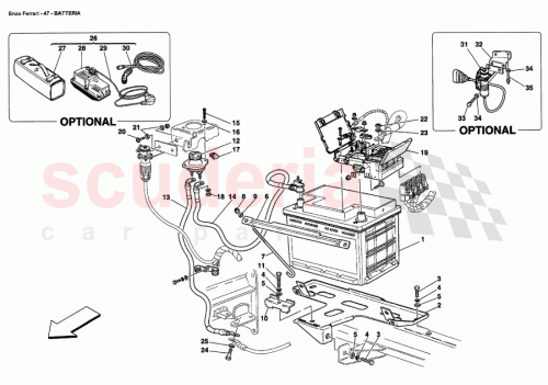 Part Diagram for Ferrari 67119400