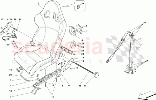 Part Diagram for Ferrari 69430600