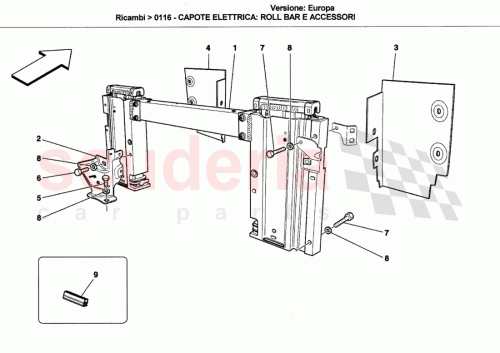Part Diagram for Ferrari 820708