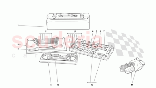 Part Diagram for Ferrari 160573