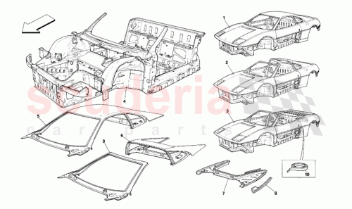 Part Diagram for Ferrari 64012200