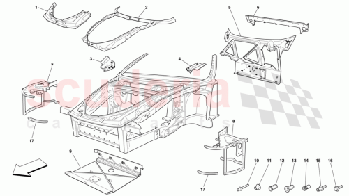 Part Diagram for Ferrari 66395611