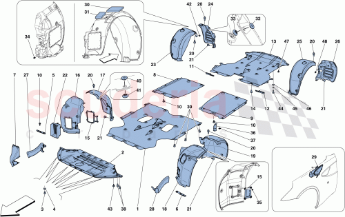 Part Diagram for Ferrari 89378100