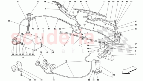 Part Diagram for Ferrari 65236100