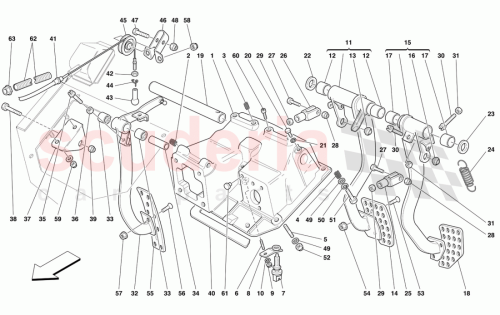 Part Diagram for Ferrari 175190