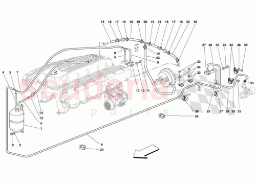 Part Diagram for Ferrari 100881