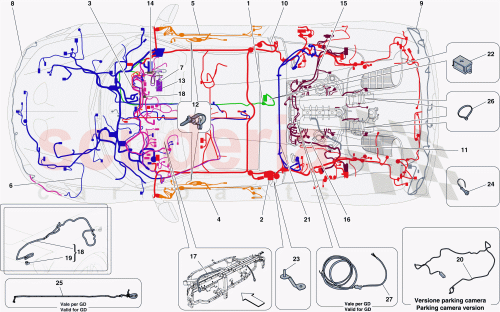 Part Diagram for Ferrari 311618