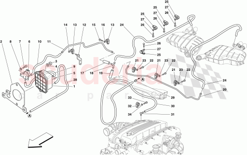 Part Diagram for Ferrari 225051