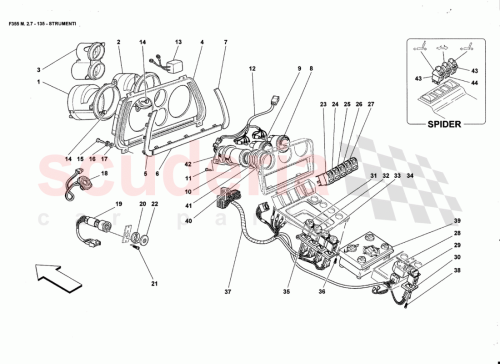 Part Diagram for Ferrari 64234800