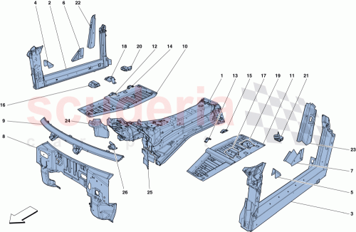 Part Diagram for Ferrari 338446