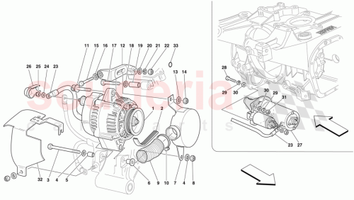 Part Diagram for Ferrari 161145