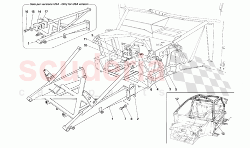 Part Diagram for Ferrari 136999