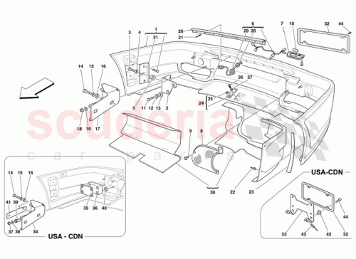 Part Diagram for Ferrari 65380800
