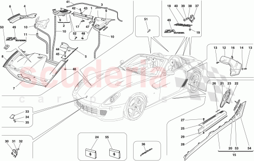 Part Diagram for Ferrari 83608810