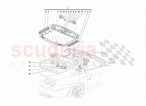 Part Diagram for Ferrari 68707900