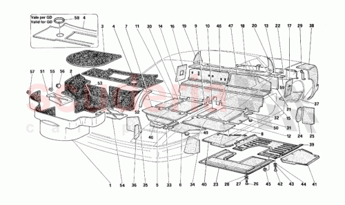 Part Diagram for Ferrari 63117200
