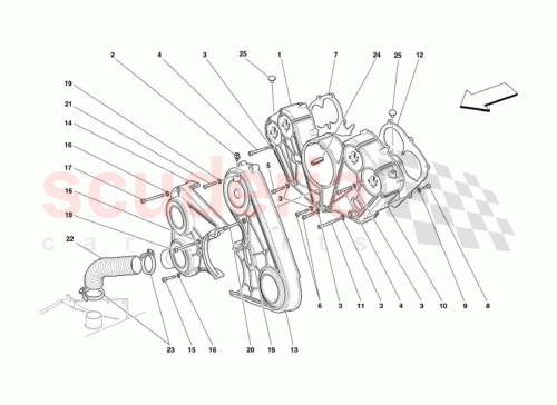Part Diagram for Ferrari 155422