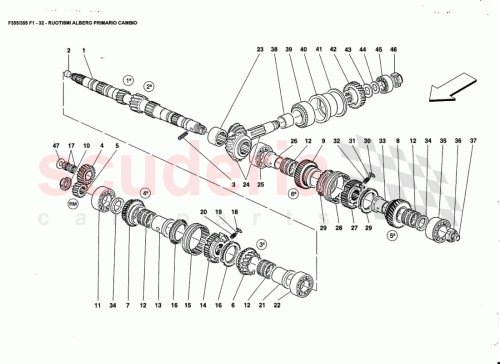 Part Diagram for Ferrari 155112