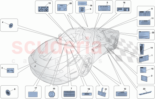 Part Diagram for Ferrari 303010