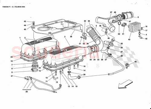 Part Diagram for Ferrari 170444