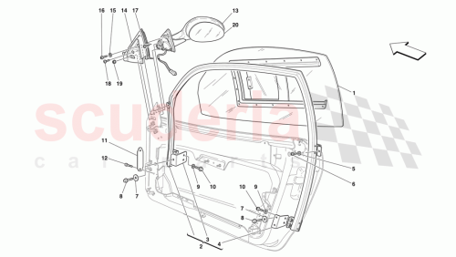 Part Diagram for Ferrari 66213800