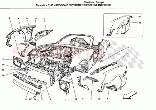Part Diagram for Ferrari 81580900