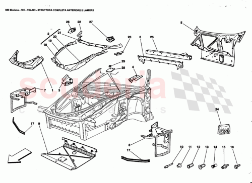 Part Diagram for Ferrari 66202311