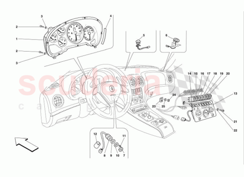 Part Diagram for Ferrari 180735/U