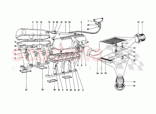 Part Diagram for Ferrari 120664