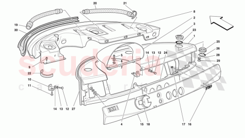 Part Diagram for Ferrari 64143500