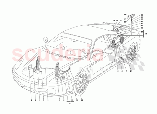 Part Diagram for Ferrari 222092