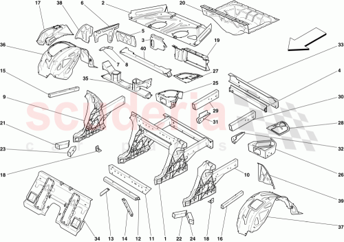 Part Diagram for Ferrari 69259611