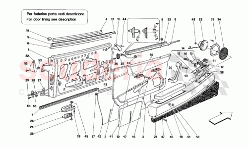 Part Diagram for Ferrari 61539200