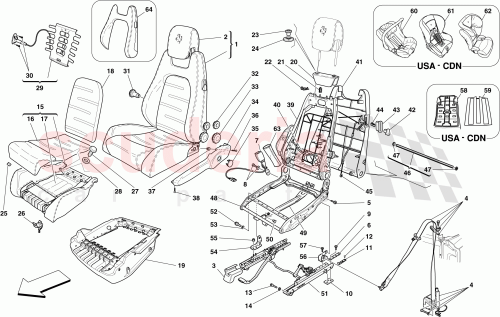 Part Diagram for Ferrari 66328700