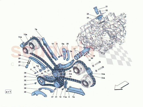 Part Diagram for Ferrari 255780