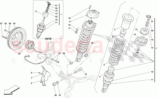 Part Diagram for Ferrari 220347