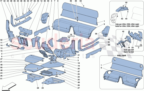 Part Diagram for Ferrari 86019300