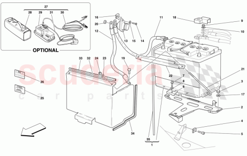 Part Diagram for Ferrari 190000