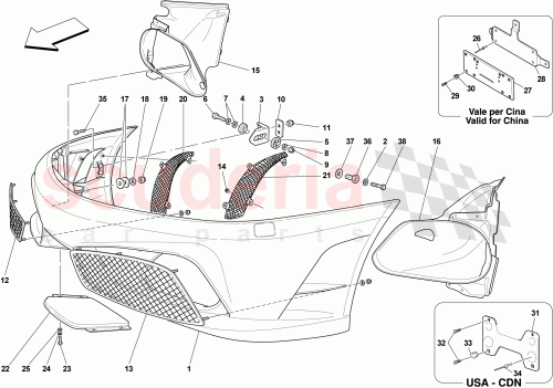 Part Diagram for Ferrari 81984010