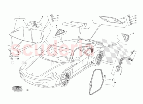 Part Diagram for Ferrari 67509600