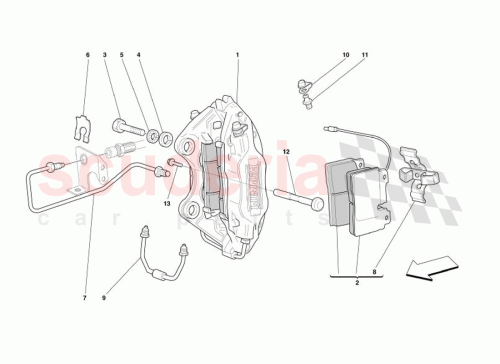 Part Diagram for Ferrari 211297