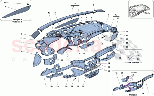 Part Diagram for Ferrari 15538701