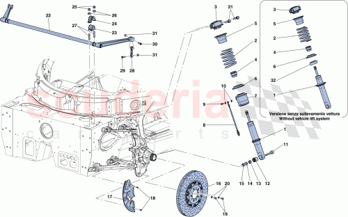 Part Diagram for Ferrari 305873