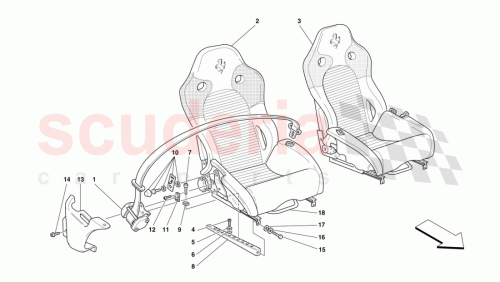 Part Diagram for Ferrari 64549000
