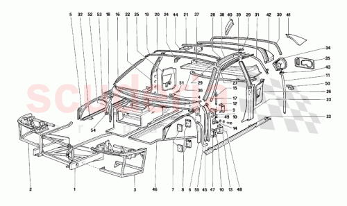 Part Diagram for Ferrari 61484800