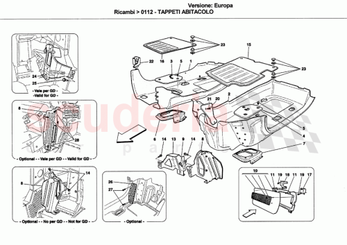 Part Diagram for Ferrari 810699